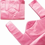 Reklamówki foliowe torby HDPE mocne 30x55 cm 100 sztuk 14µ Różowe