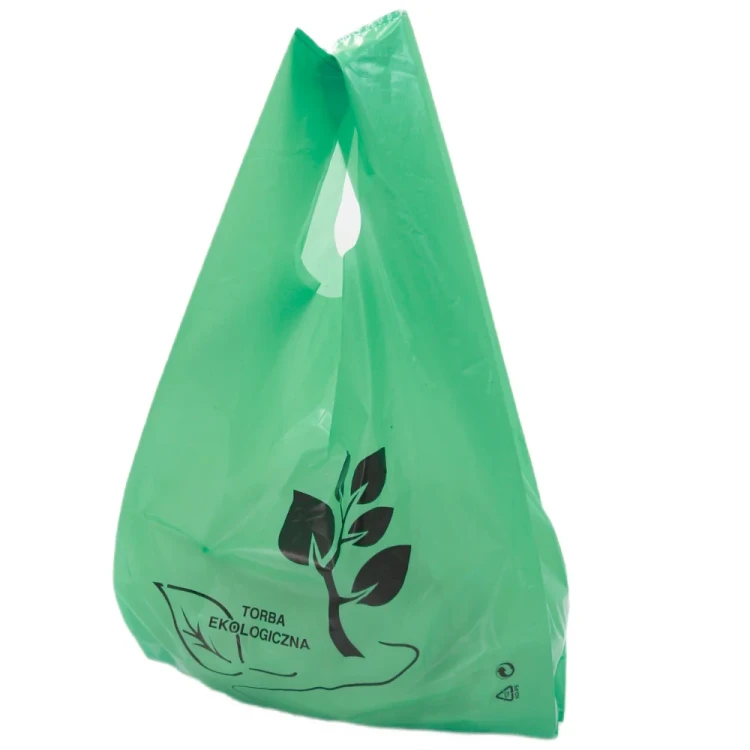 Reklamowka torba foliowa ldpe 30x55 cm bardzo gruba zielona 50 sztuk.webp