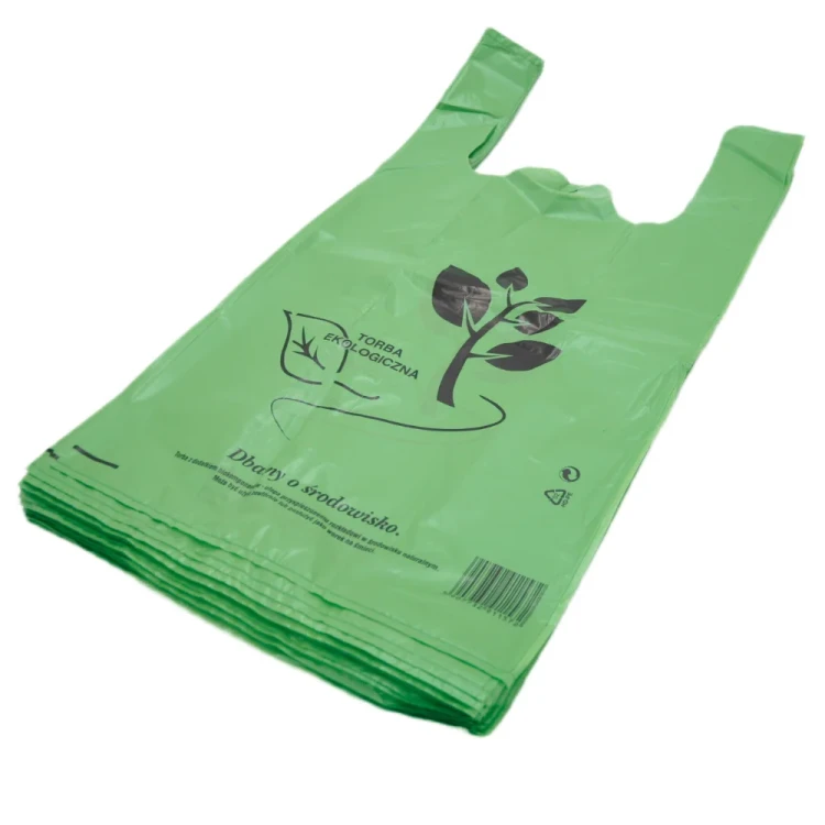 Reklamowka torba foliowa ldpe 30x55 cm bardzo gruba zielona 50 sztuk.webp