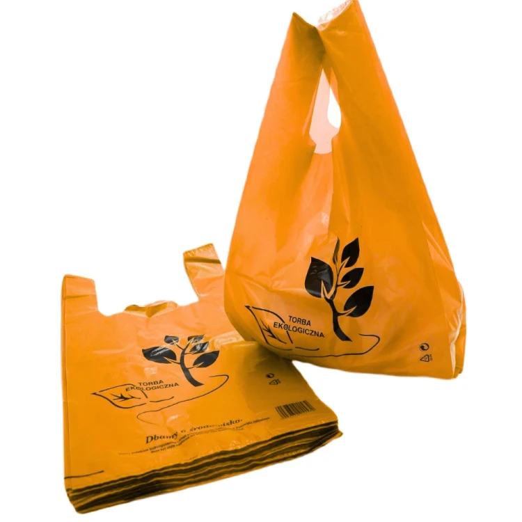 Reklamowka torba foliowa ldpe 30x55 cm bardzo gruba pomaranczowa 50 sztuk.webp