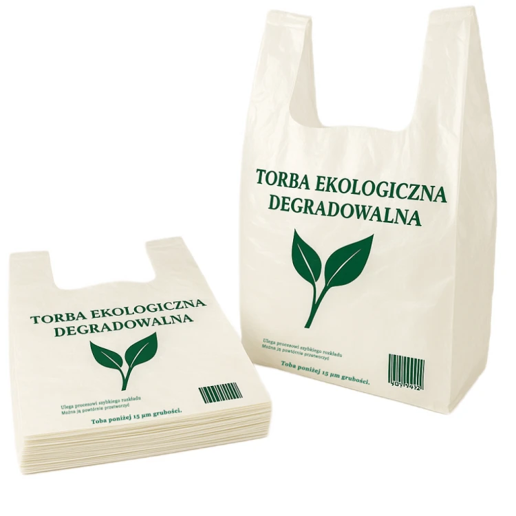 Torba foliowa hdpe reklamowka 30x55 ekologiczna 200 sztuk