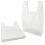 REKLAMÓWKI FOLIOWE JEDNORAZOWE TORBY HDPE MOCNE 25×45 cm 100 szt. 14µ BIAŁE