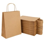250 sztuk toreb papierowych brązowych z uchem skręcanym o wymiarach 24x11x32 cm.webp