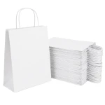 250 sztuk toreb papierowych białych z uchem skręcanym o wymiarach 24x10x32 cm.webp