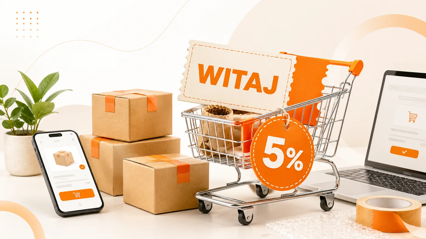 Kod WITAJ - rabat na pierwsze zakupy w HURTOPAK.PL